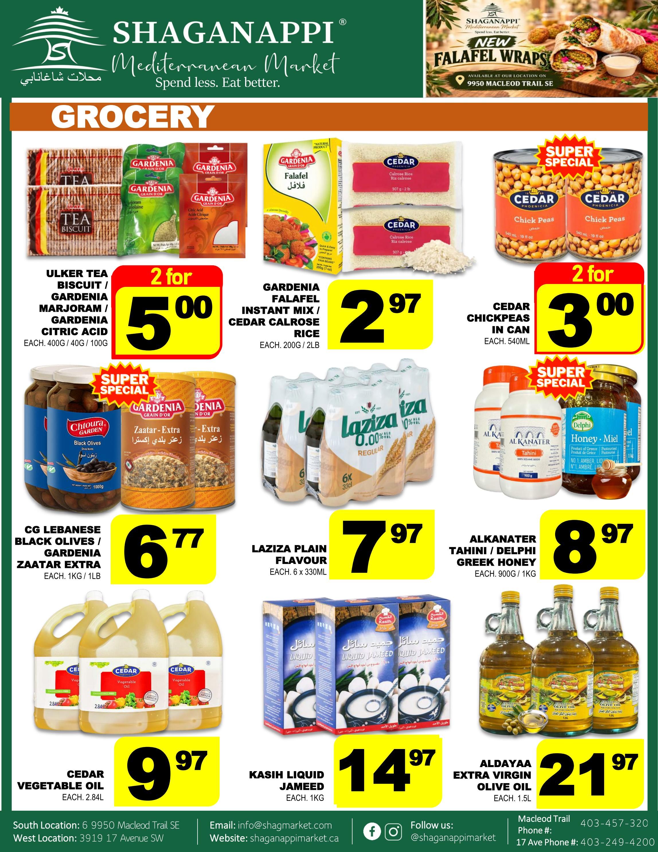 Shaganappi Mediterranean Market Flyer October 15 to 21