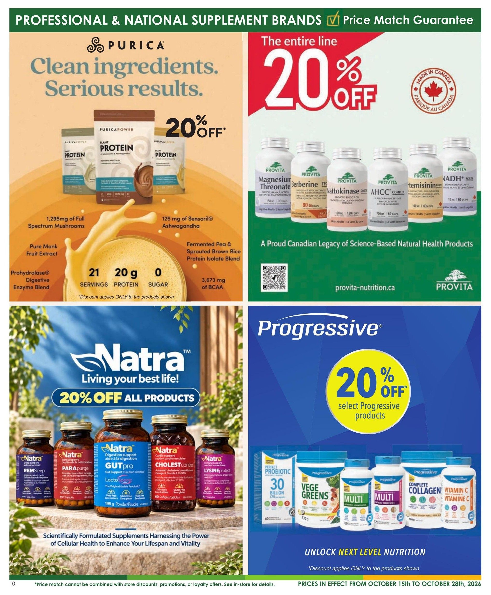 Nature's Emporium Flyer October 15 to 28