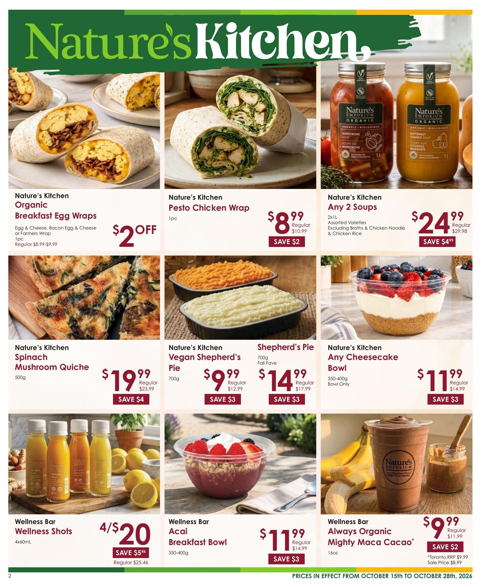 Nature's Emporium Flyer October 15 to 28