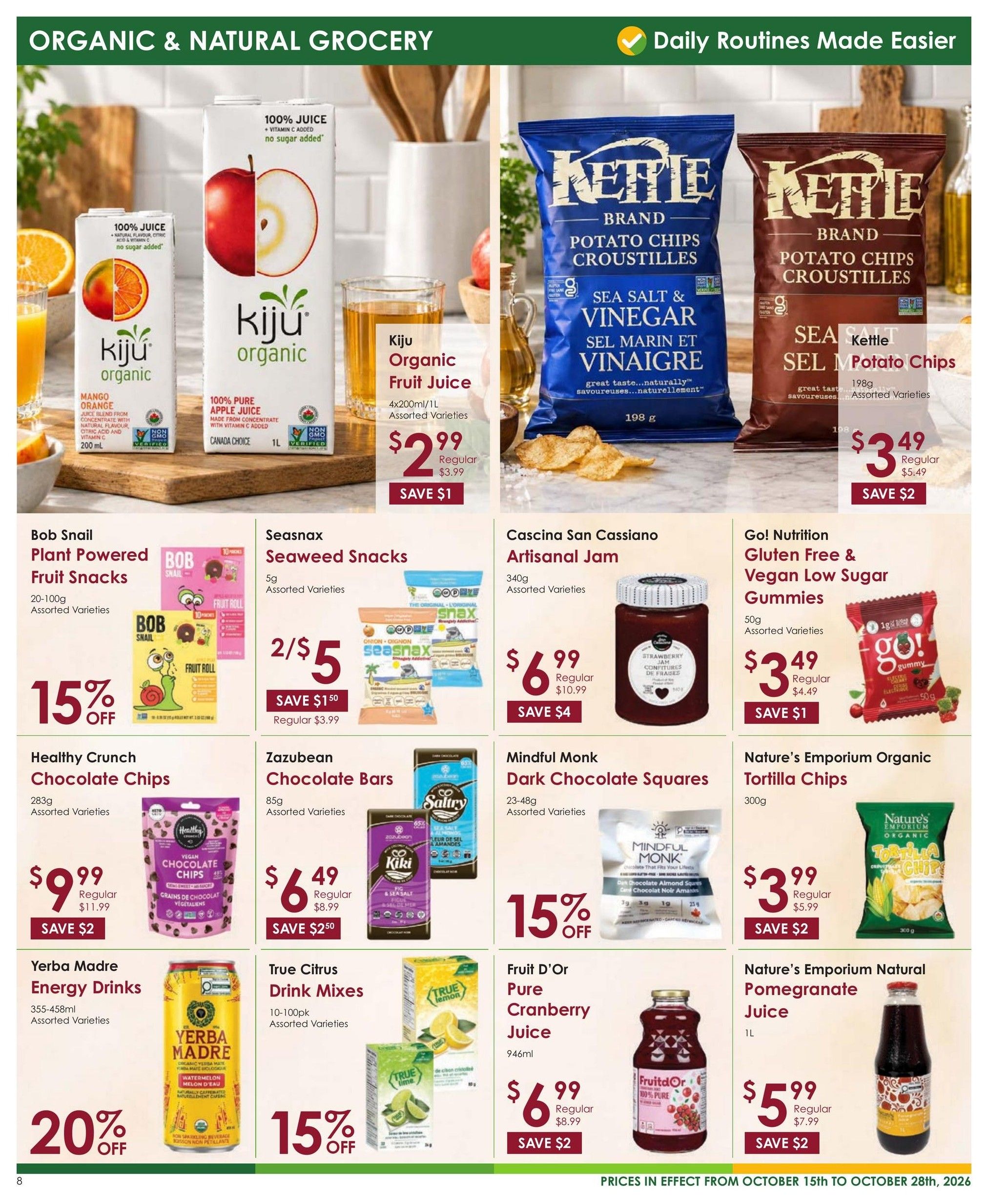 Nature's Emporium Flyer October 15 to 28