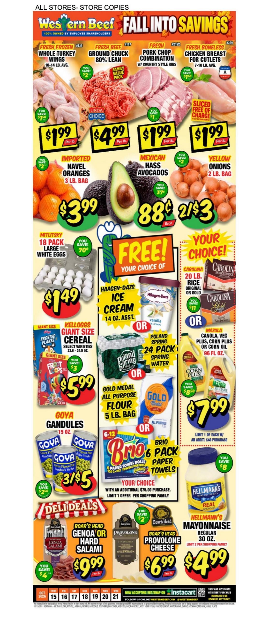 Western Beef Weekly Ad October 15 - 21, 2026