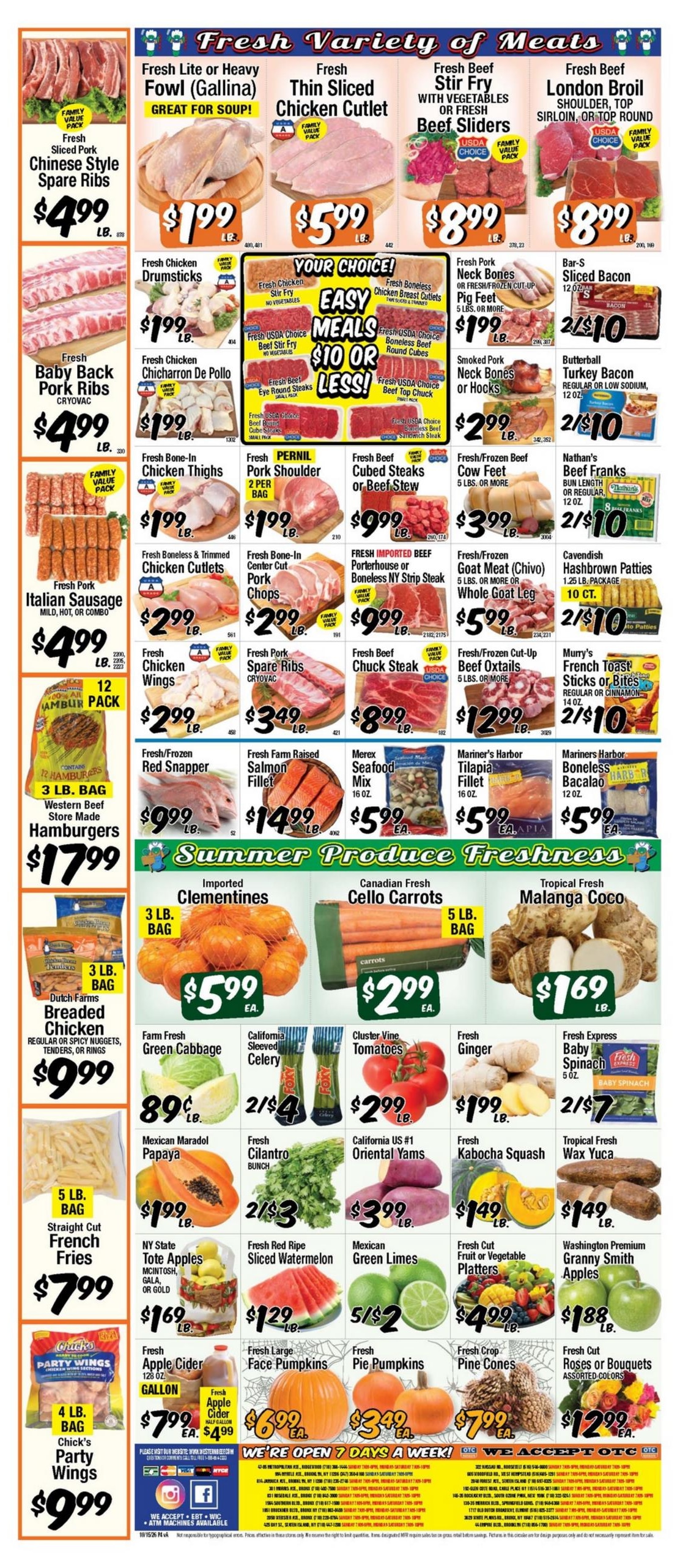 Western Beef Weekly Ad October 15 - 21, 2026