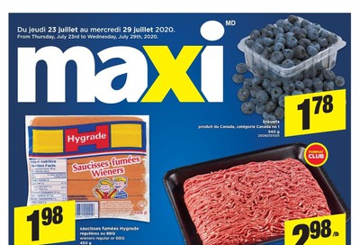 Maxi Flyer July 23 to 29