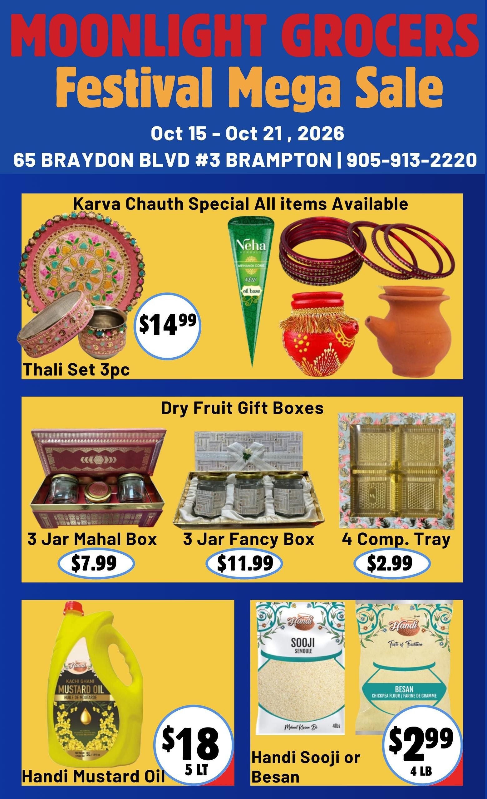 Moonlight Grocers Flyer October 15 to 21