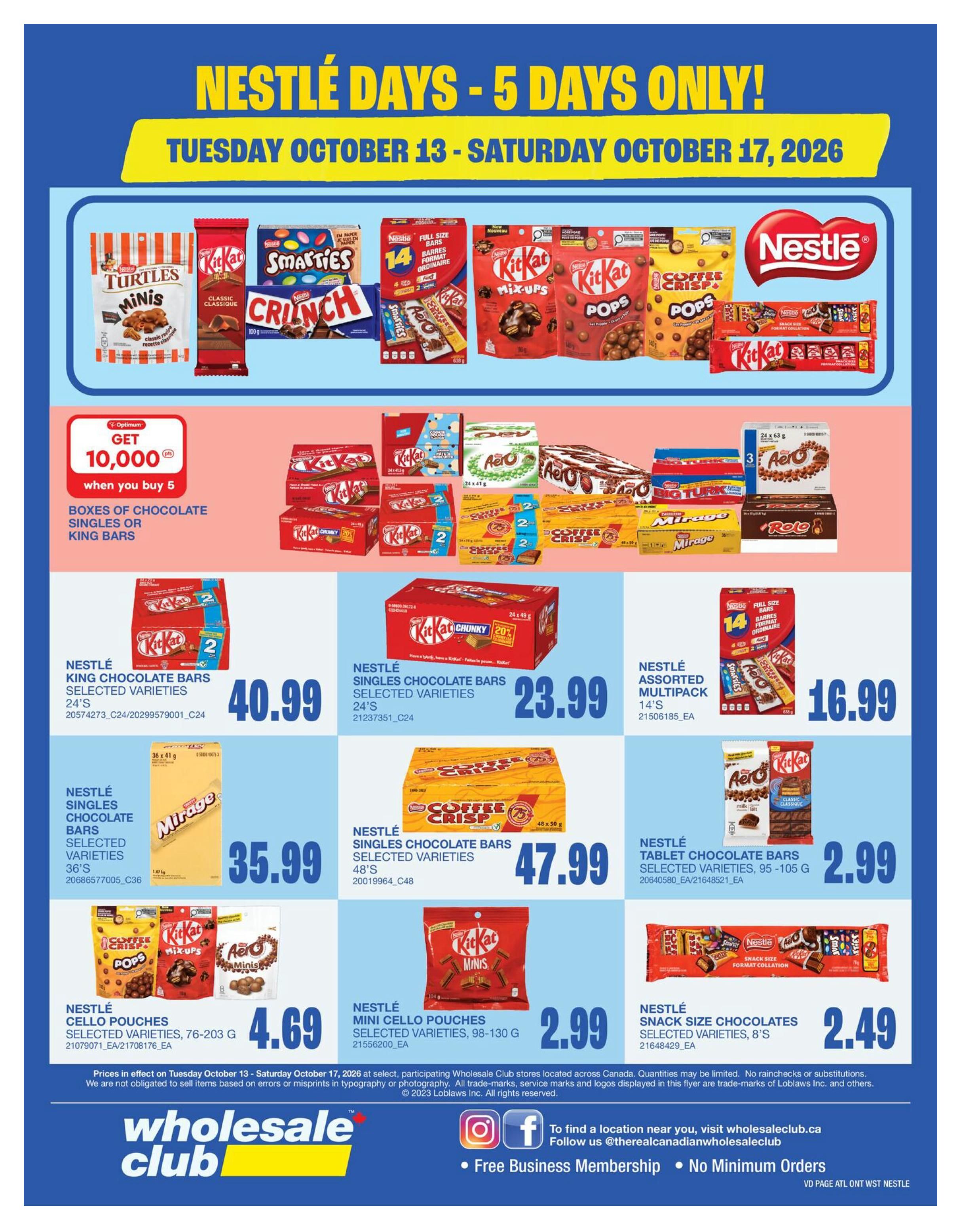 Wholesale Club (ON) Flyer October 15 to 21