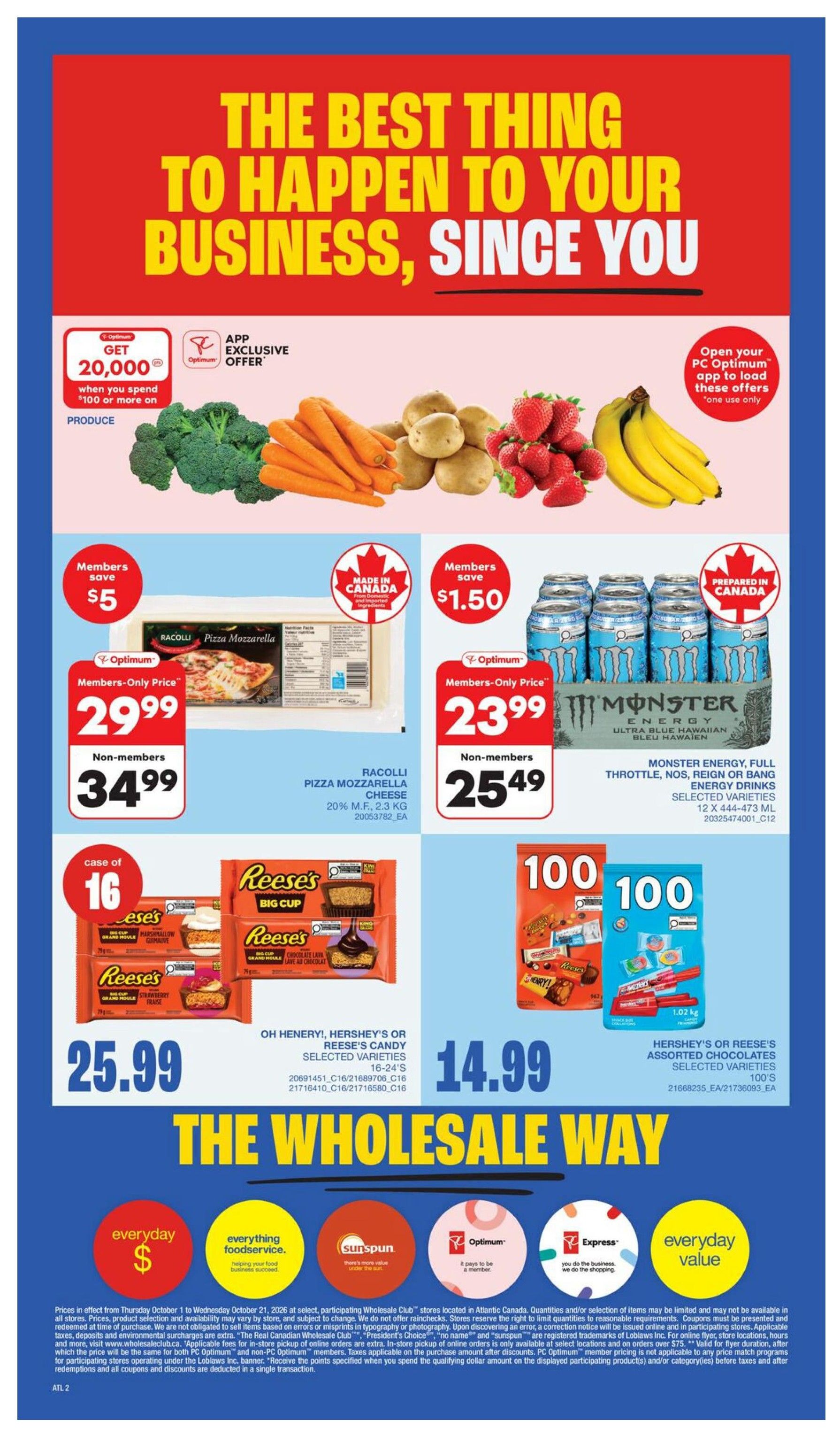 Wholesale Club (Atlantic) Flyer October 15 to 21