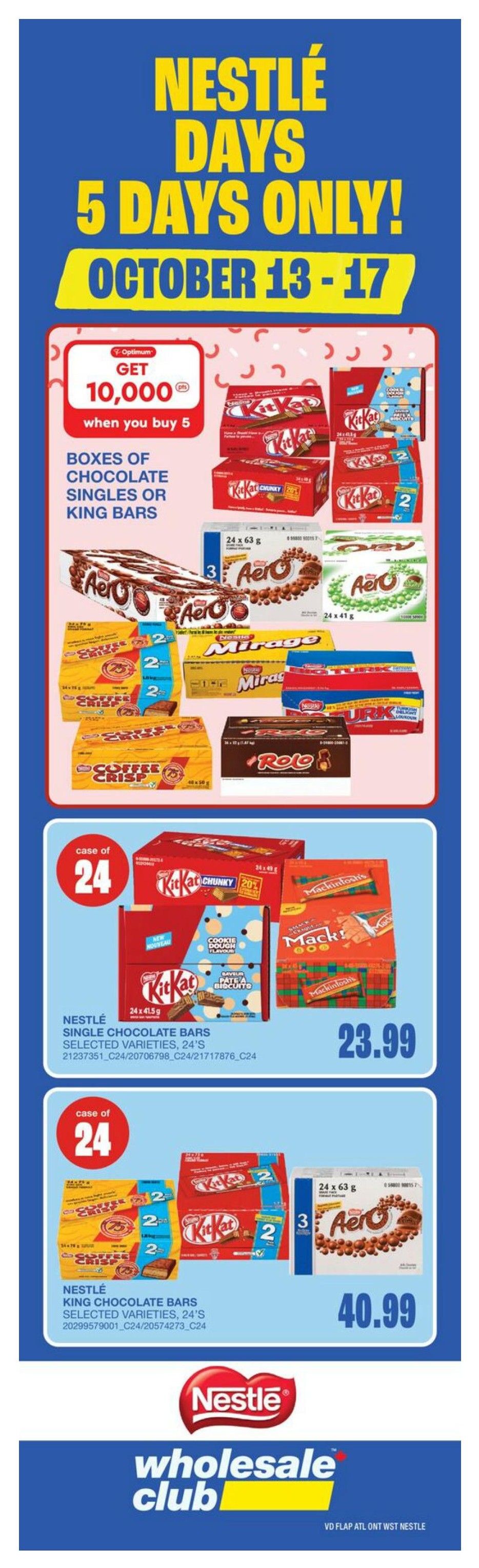 Wholesale Club (West) Flyer October 15 to 21