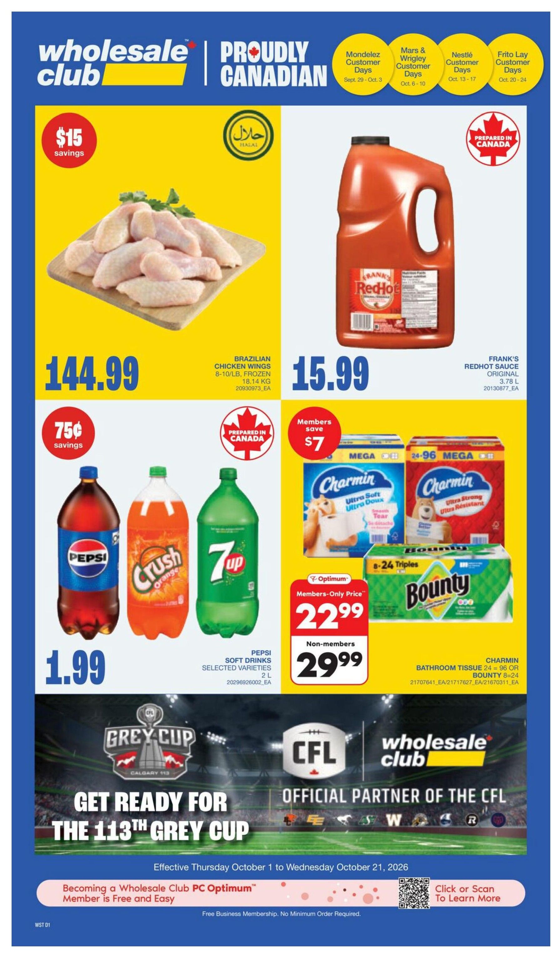 Wholesale Club (West) Flyer October 15 to 21