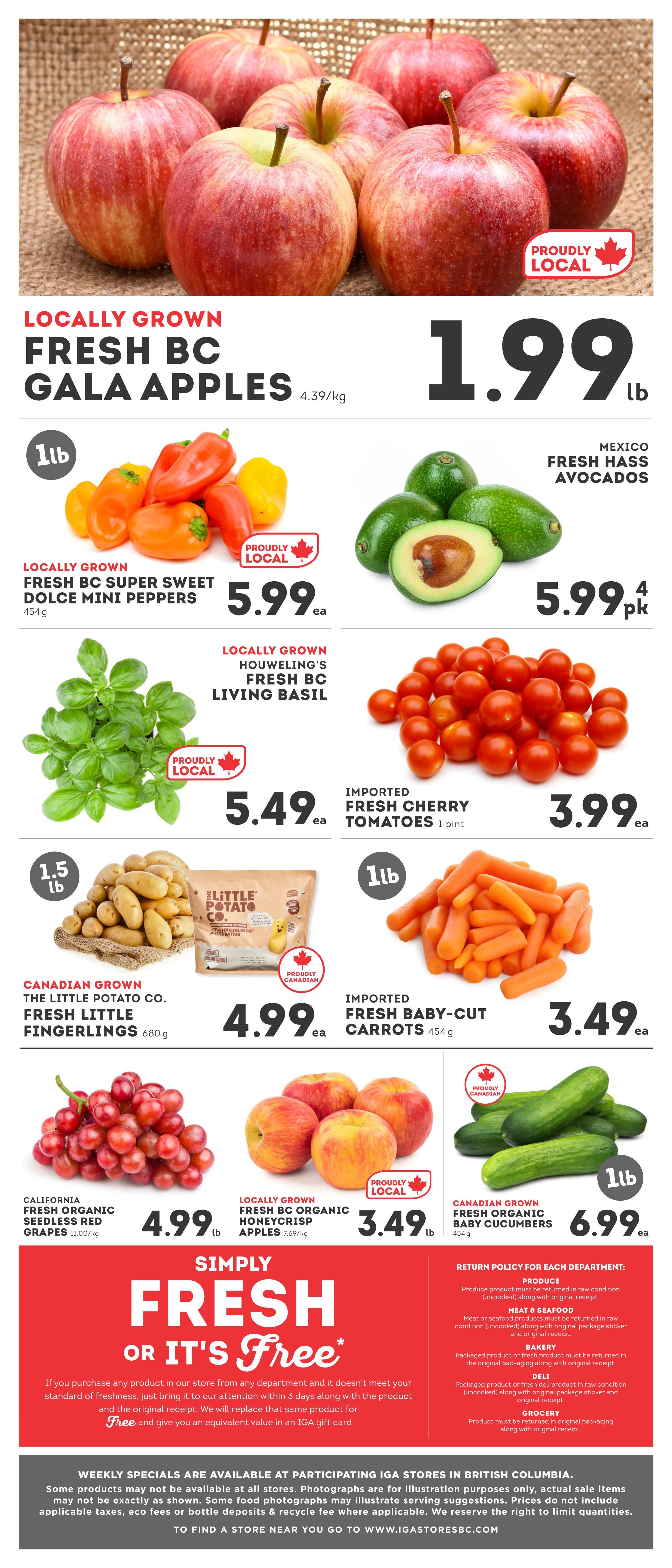 IGA Stores of BC Flyer October 16 to 22