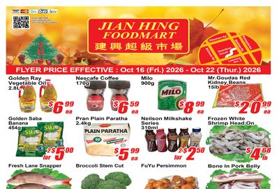 Jian Hing Foodmart (Scarborough) Flyer October 16 to 22