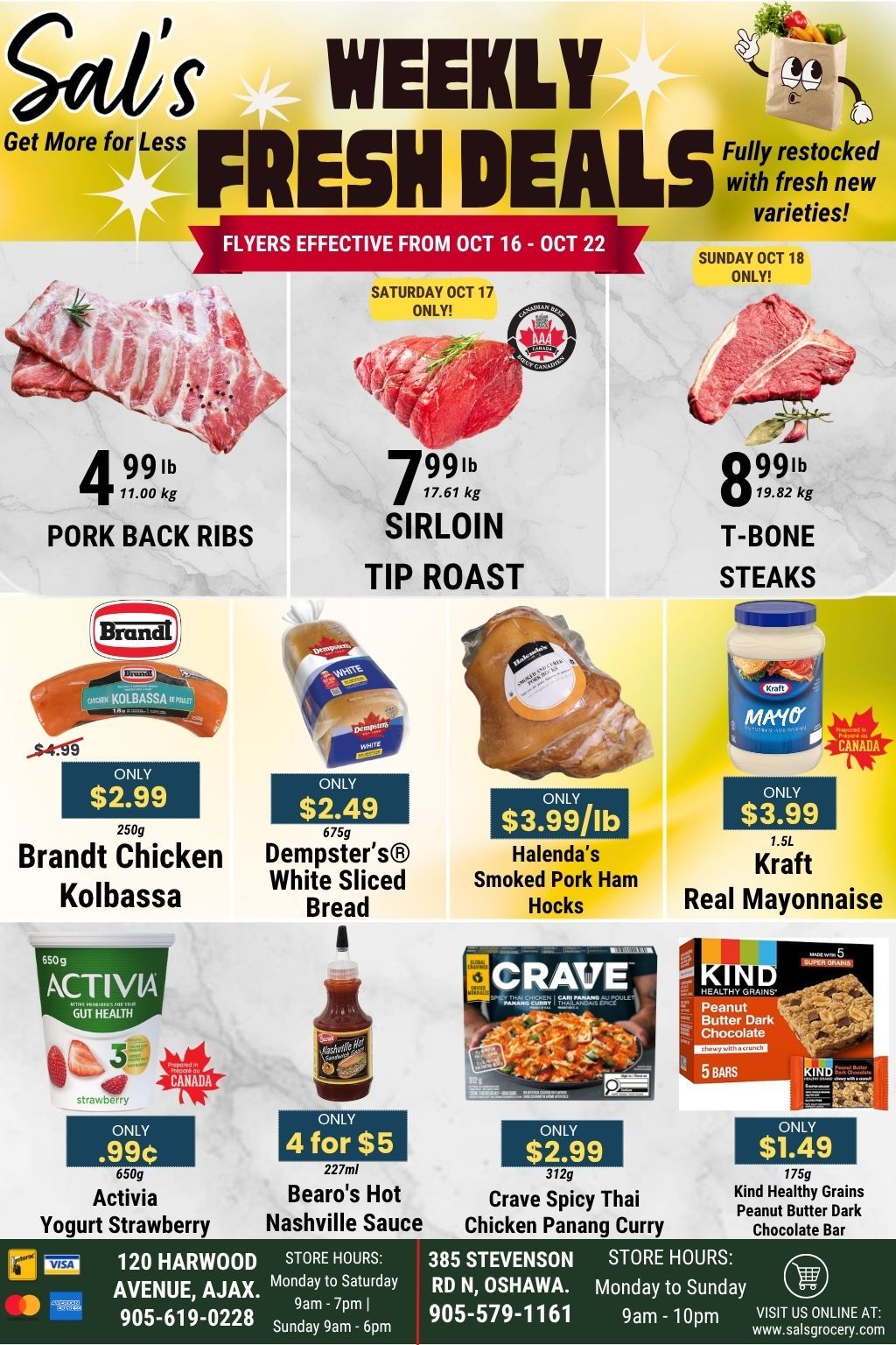 Sal's Grocery Flyer October 16 to 22