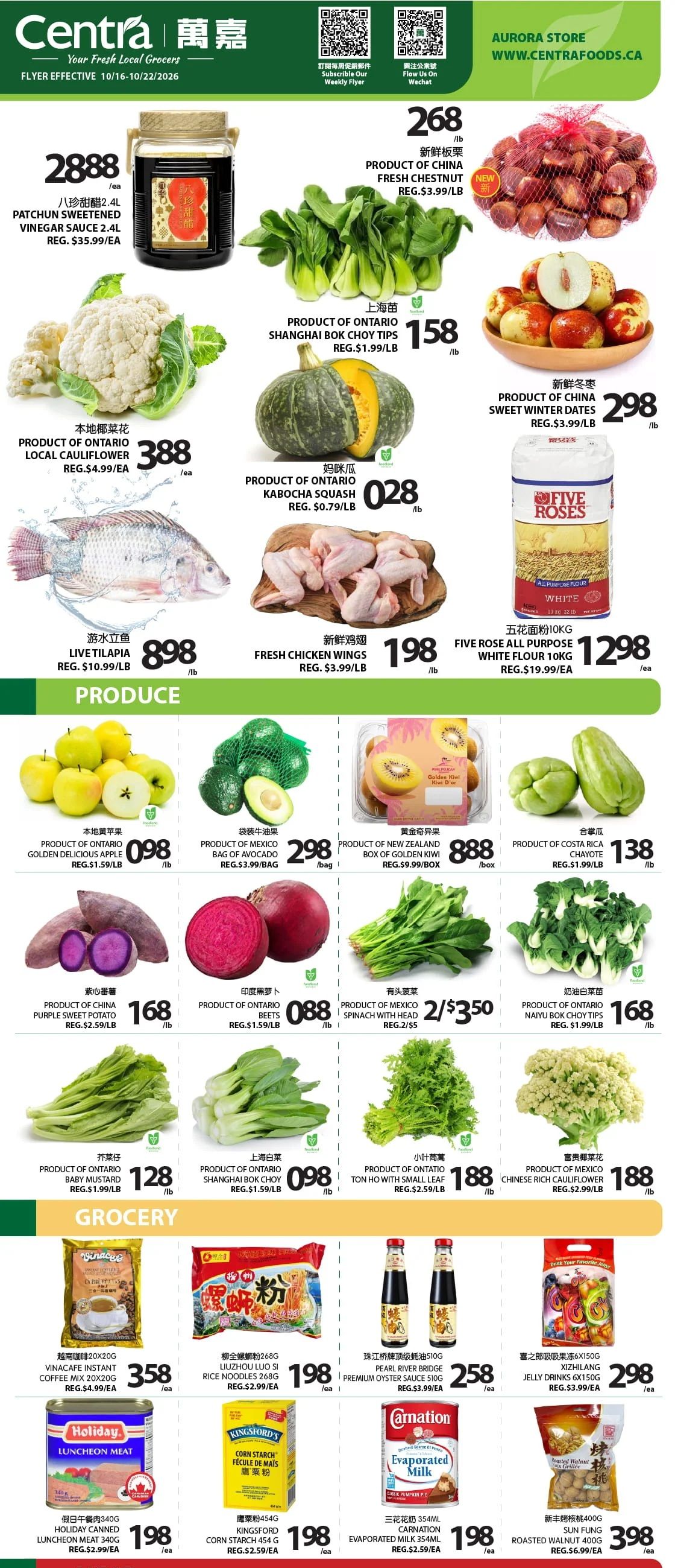 Centra Foods (Aurora) Flyer October 16 to 22