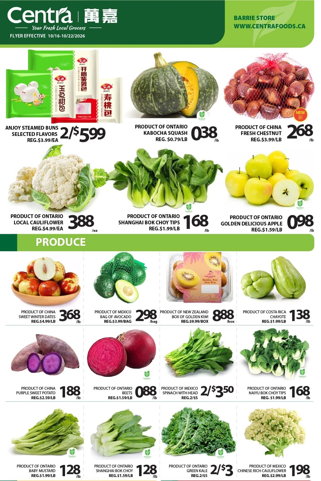 Centra Foods (Barrie) Flyer October 16 to 22