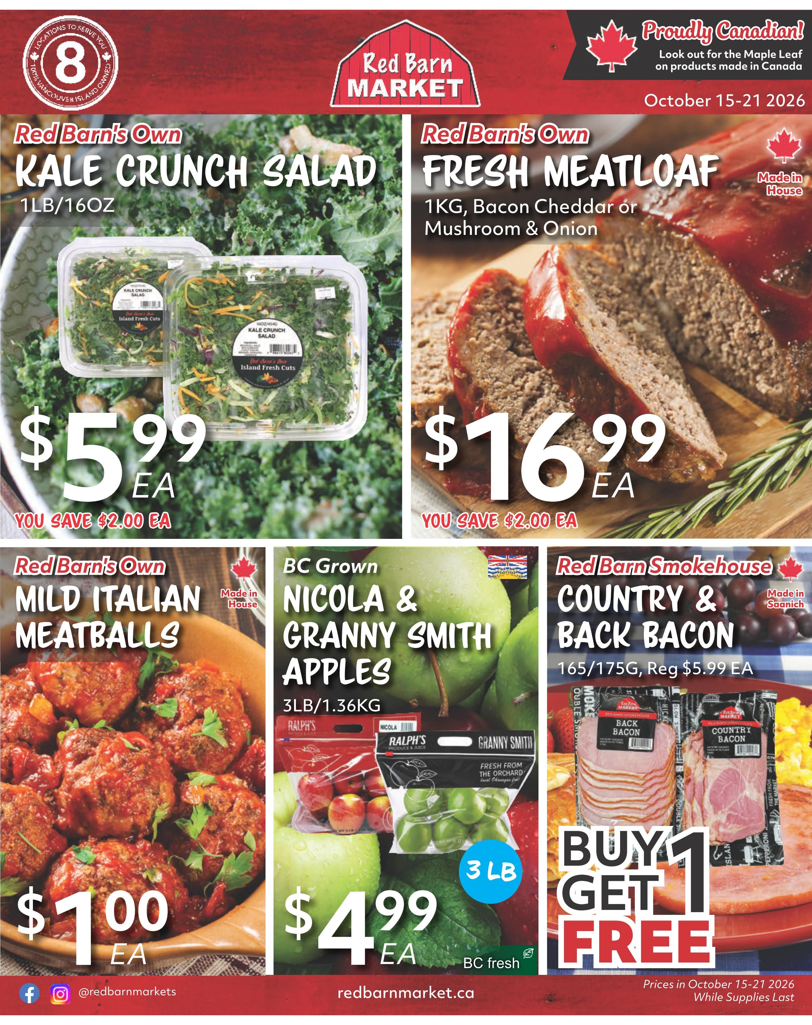 Red Barn Market Flyer October 15 to 21