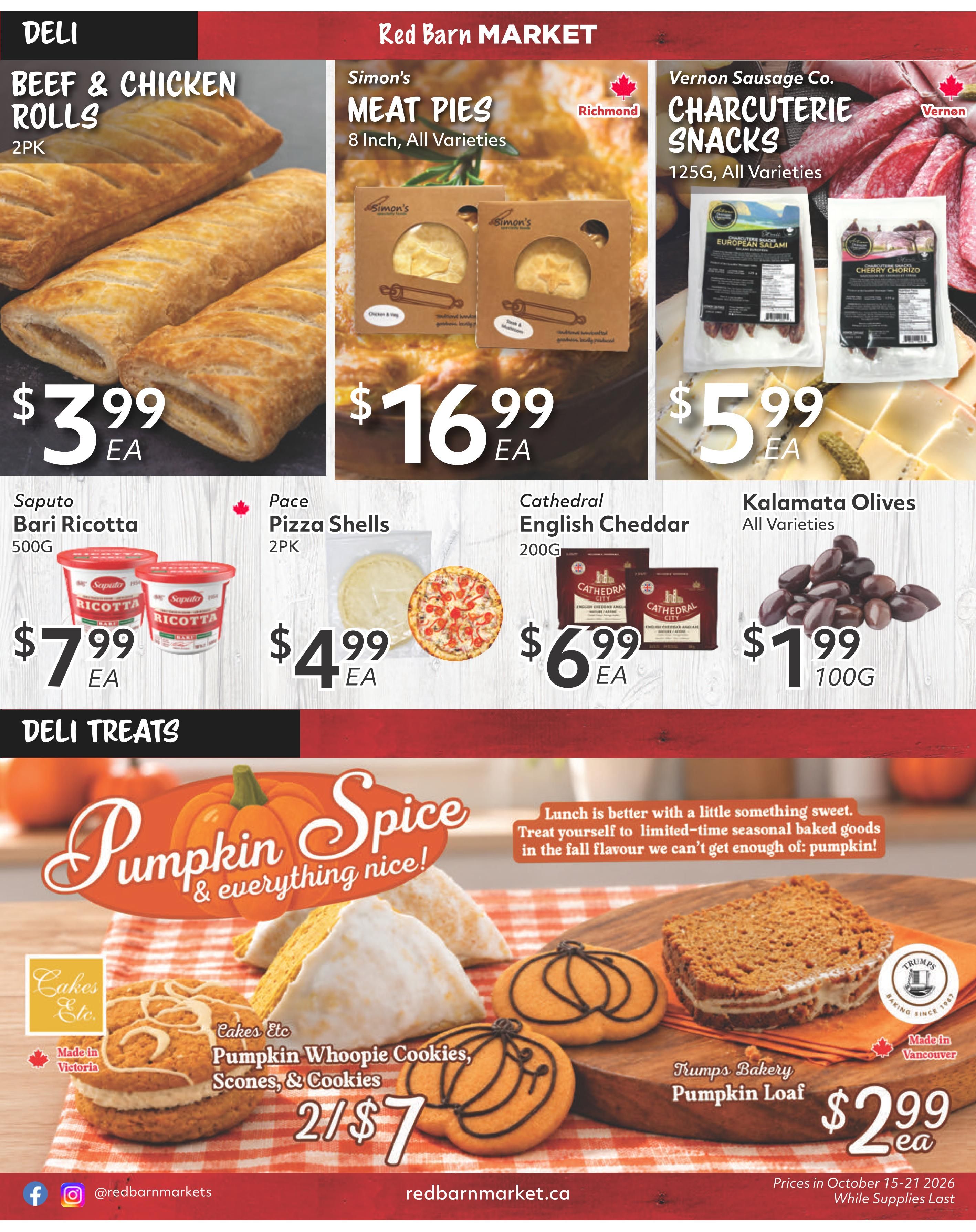 Red Barn Market Flyer October 15 to 21