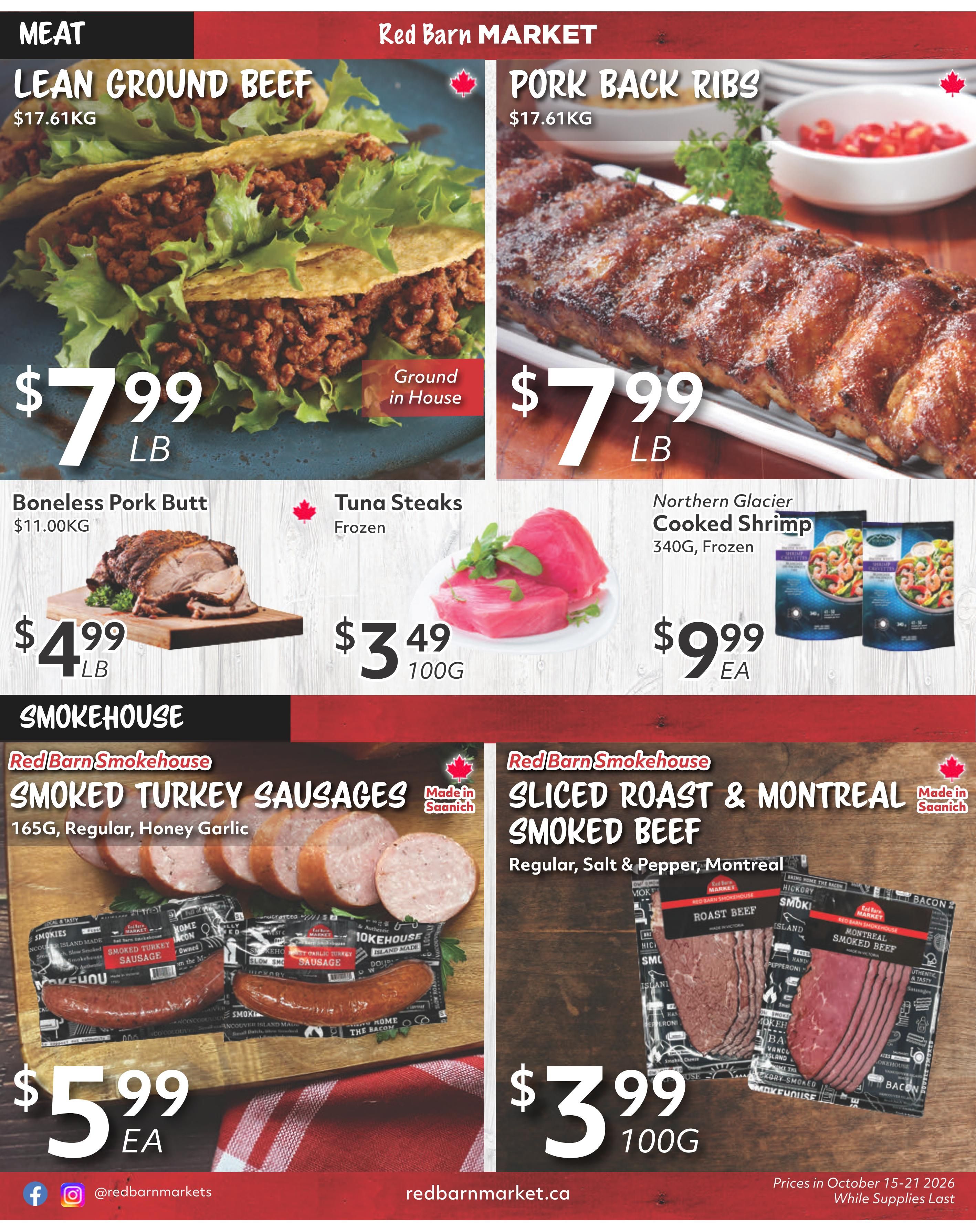 Red Barn Market Flyer October 15 to 21