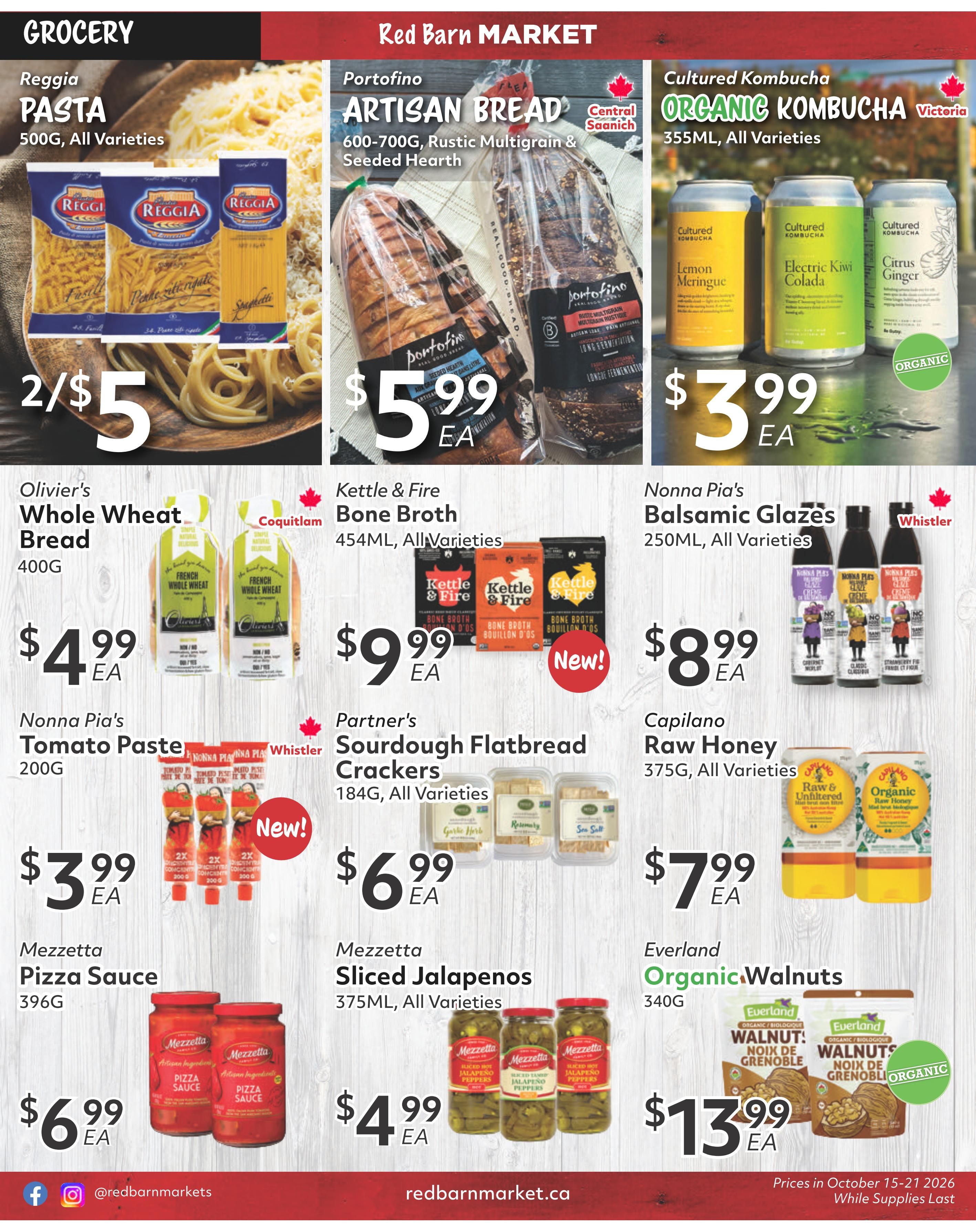 Red Barn Market Flyer October 15 to 21