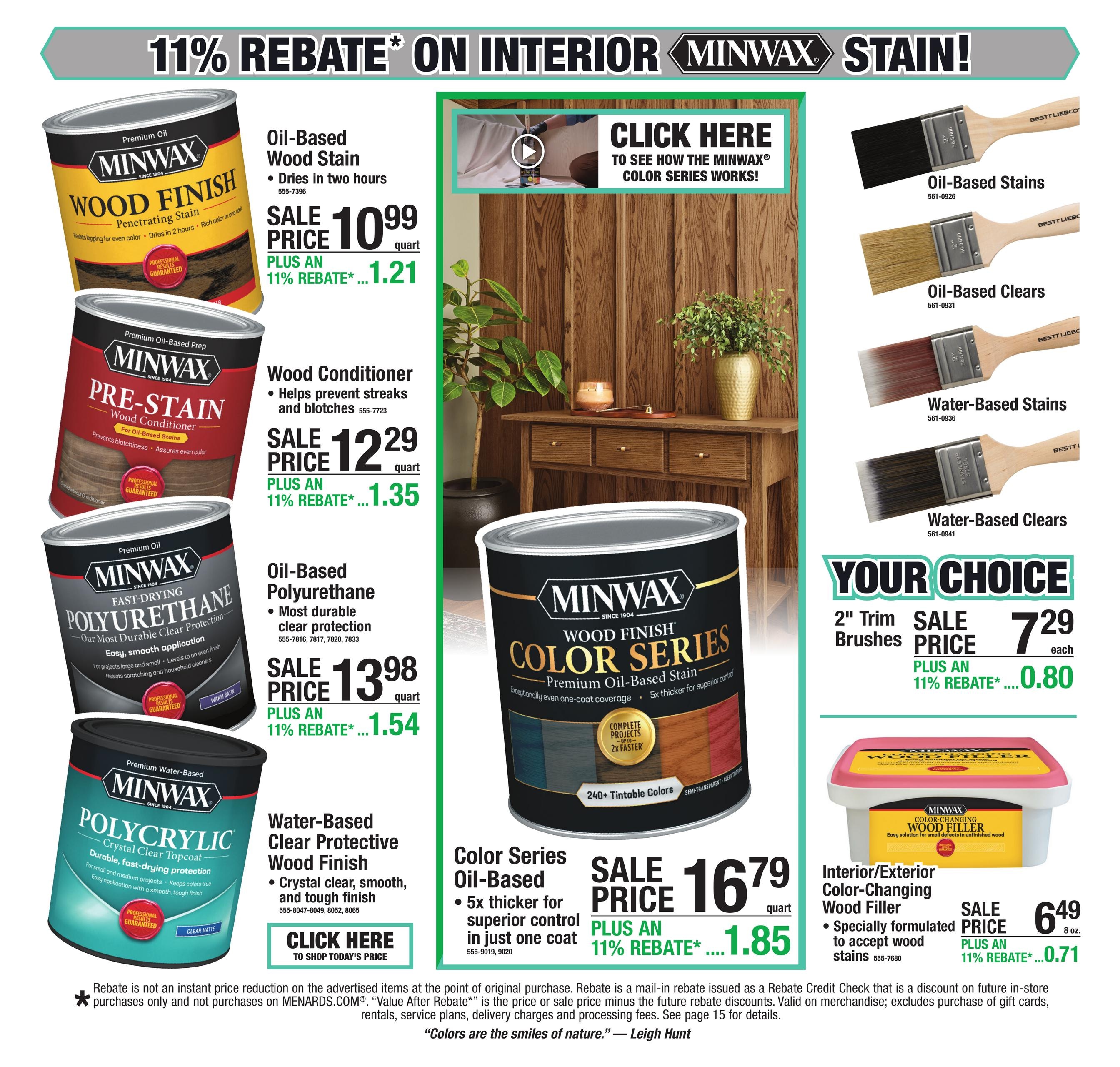 Menards (Cedar Falls Area, IA) 11% Rebate Sale Weekly Ad October 15 - 25, 2026