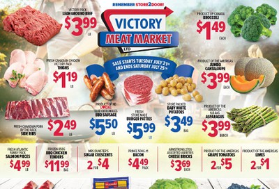 Victory Meat Market Flyer July 21 to 25