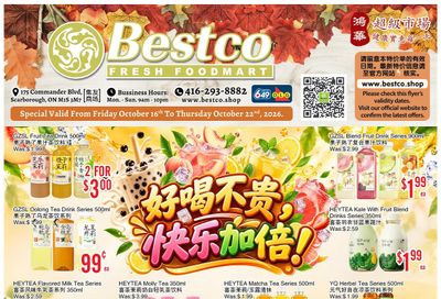 BestCo Food Mart (Scarborough) Flyer October 16 to 22