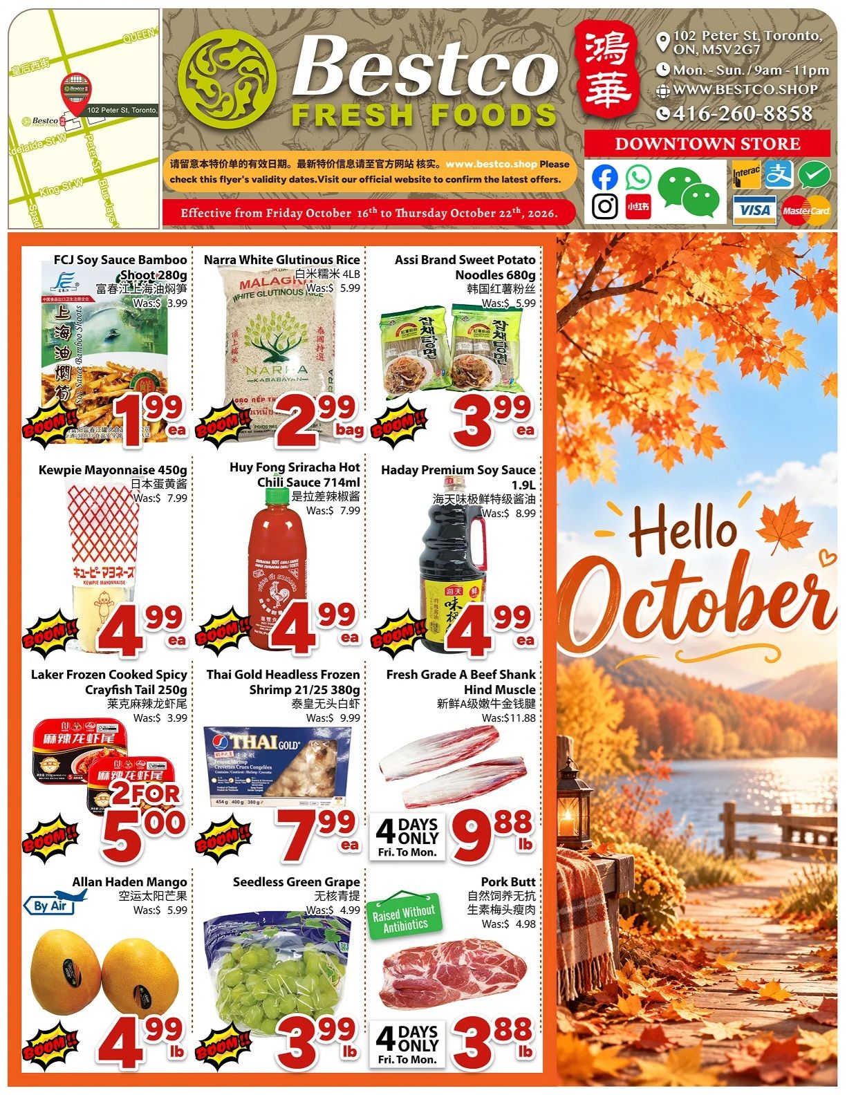 BestCo Food Mart (Downtown Toronto) Flyer October 16 to 22