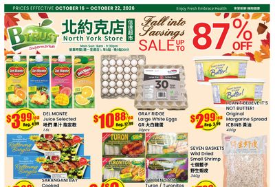 Btrust Supermarket (North York) Flyer October 16 to 22