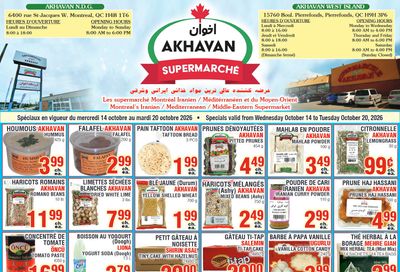 Akhavan Supermarche Flyer October 14 to 20