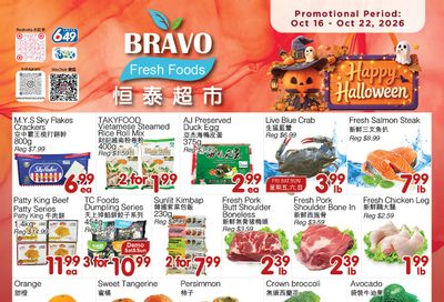 Bravo Fresh Foods Flyer October 16 to 22