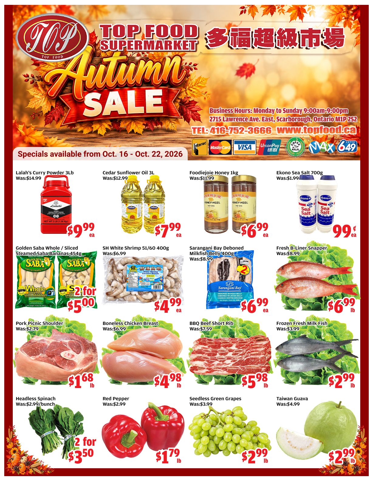 Top Food Supermarket Flyer October 16 to 22