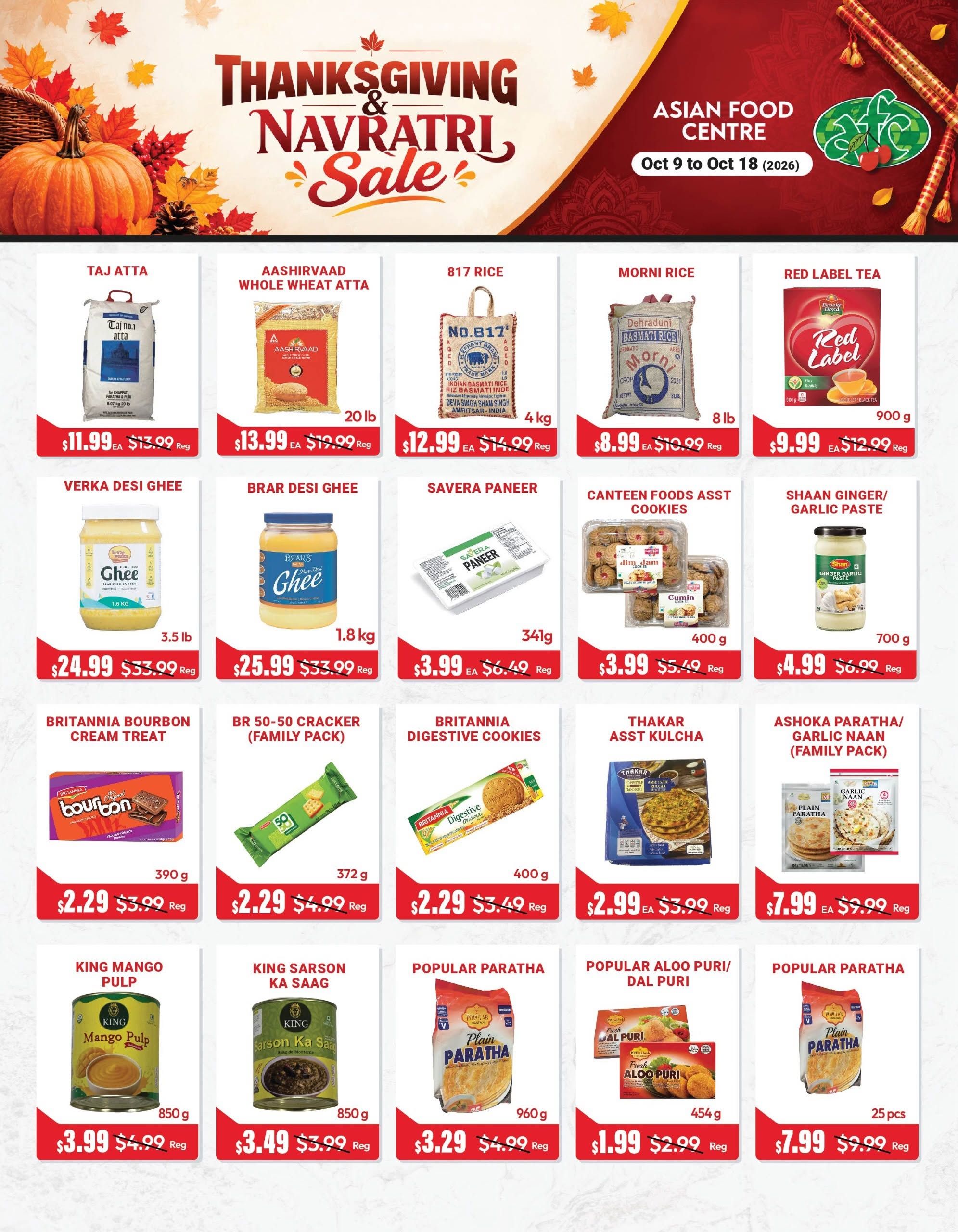 Asian Food Centre Flyer October 9 to 18