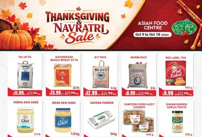Asian Food Centre Flyer October 9 to 18