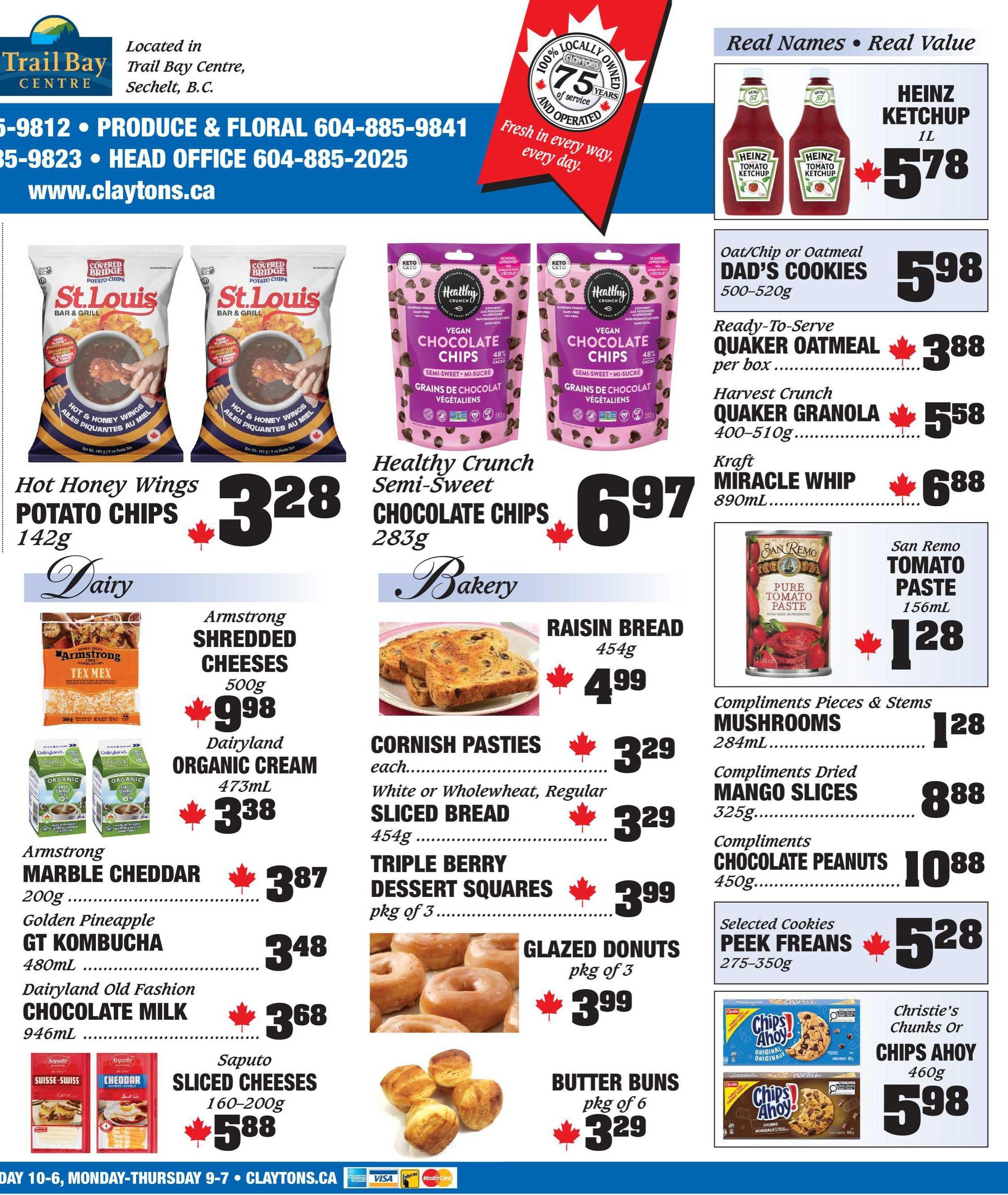 Claytons Heritage Market Flyer October 16 to 22