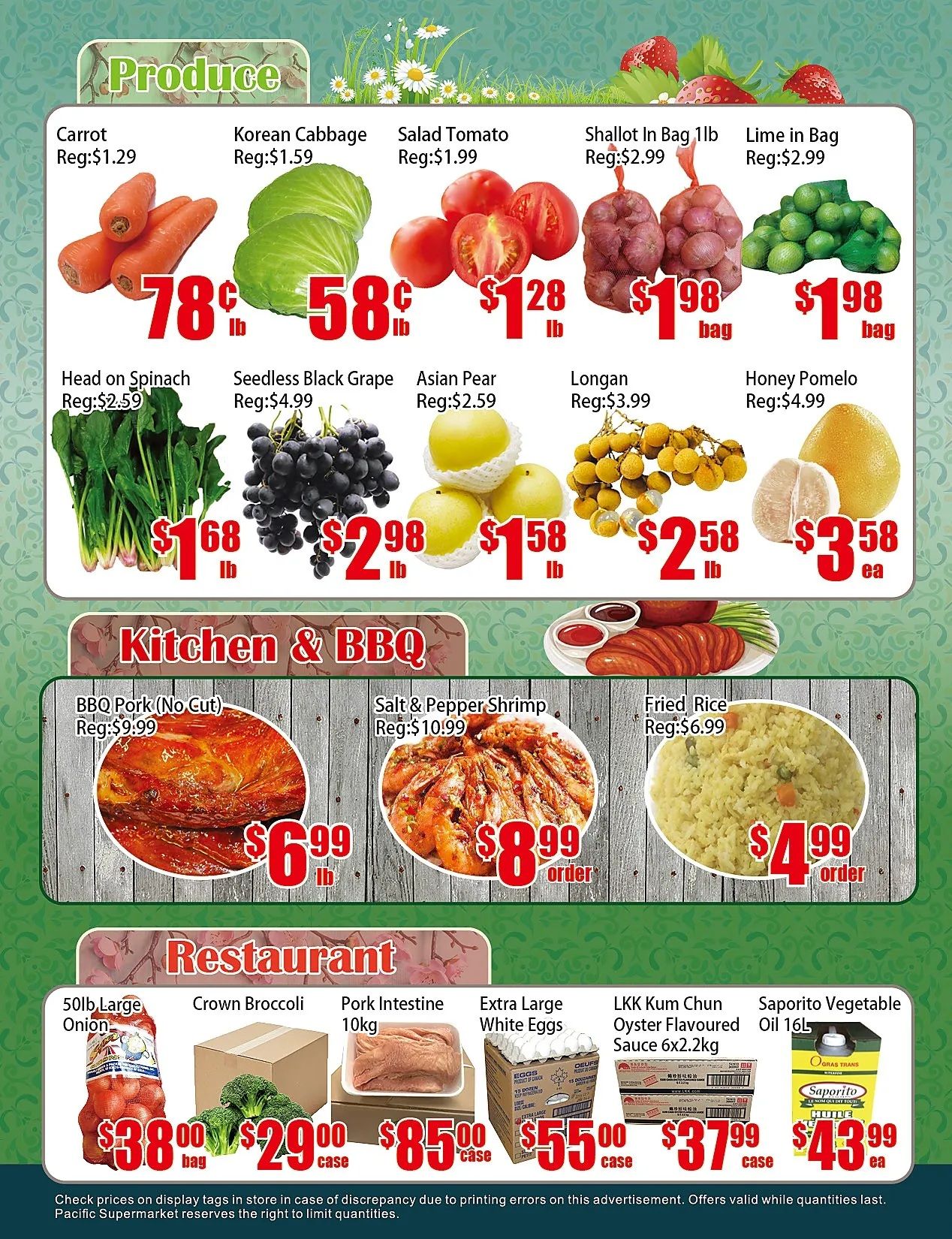 Pacific Fresh Food Market (North York) Flyer October 16 to 22