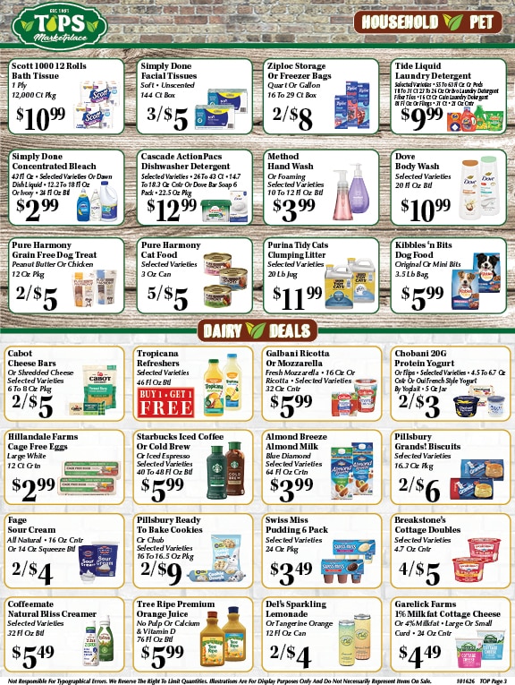 Tops Marketplace Weekly Ad October 16 - 22, 2026
