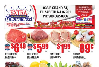 Extra Supermarket (Sayreville Area, NJ) Weekly Ad October 16 - 29, 2026