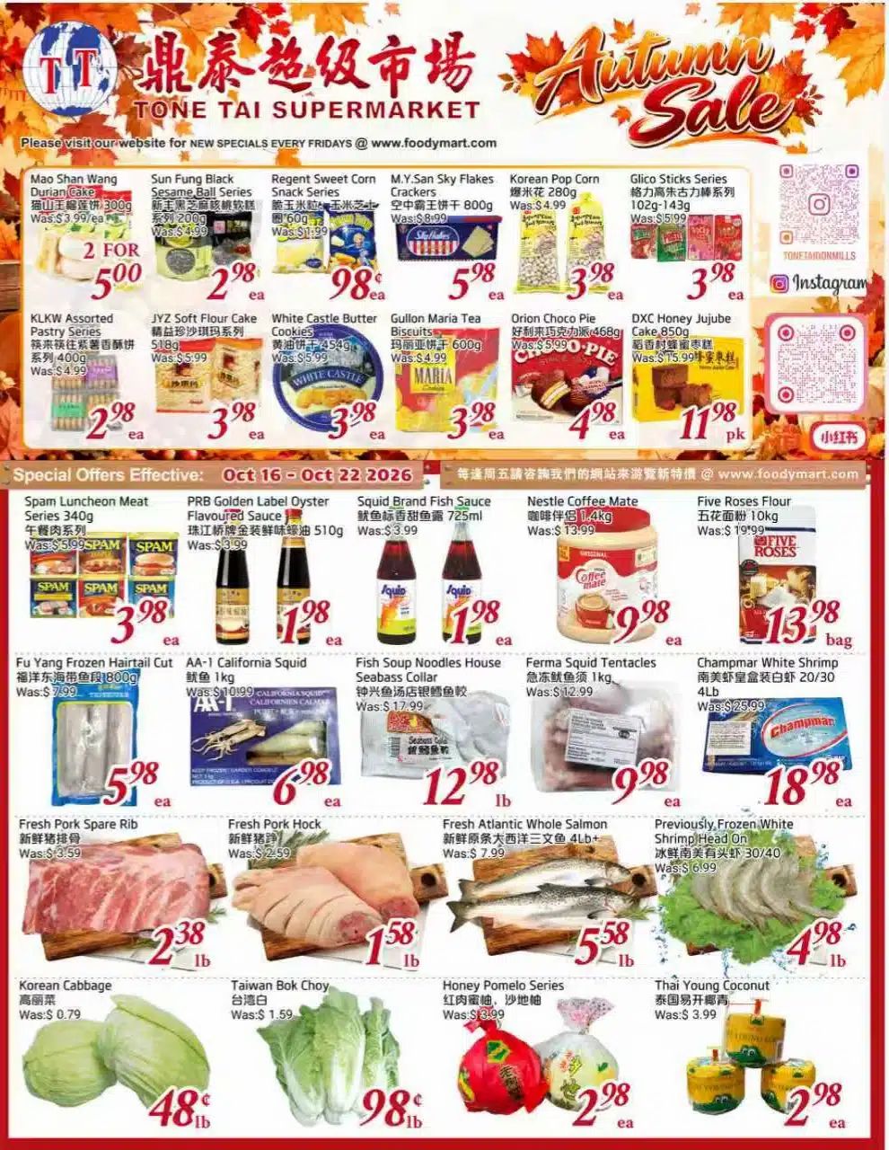 Tone Tai Supermarket Flyer October 16 to 22