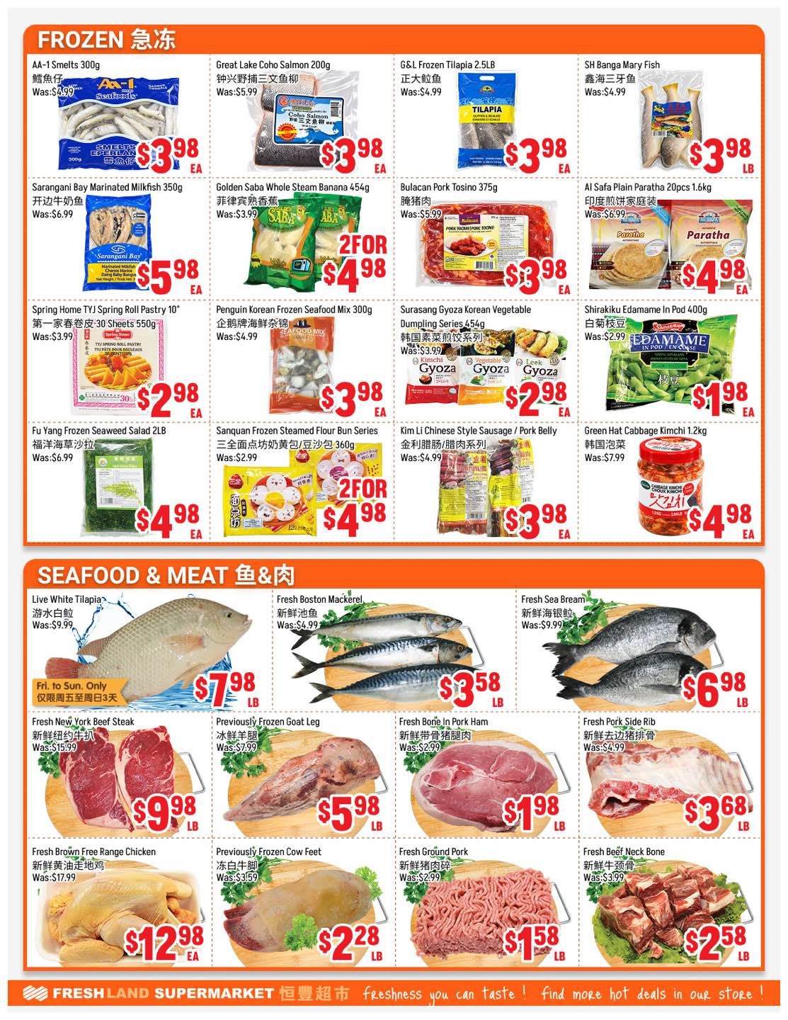 FreshLand Supermarket Flyer October 16 to 22