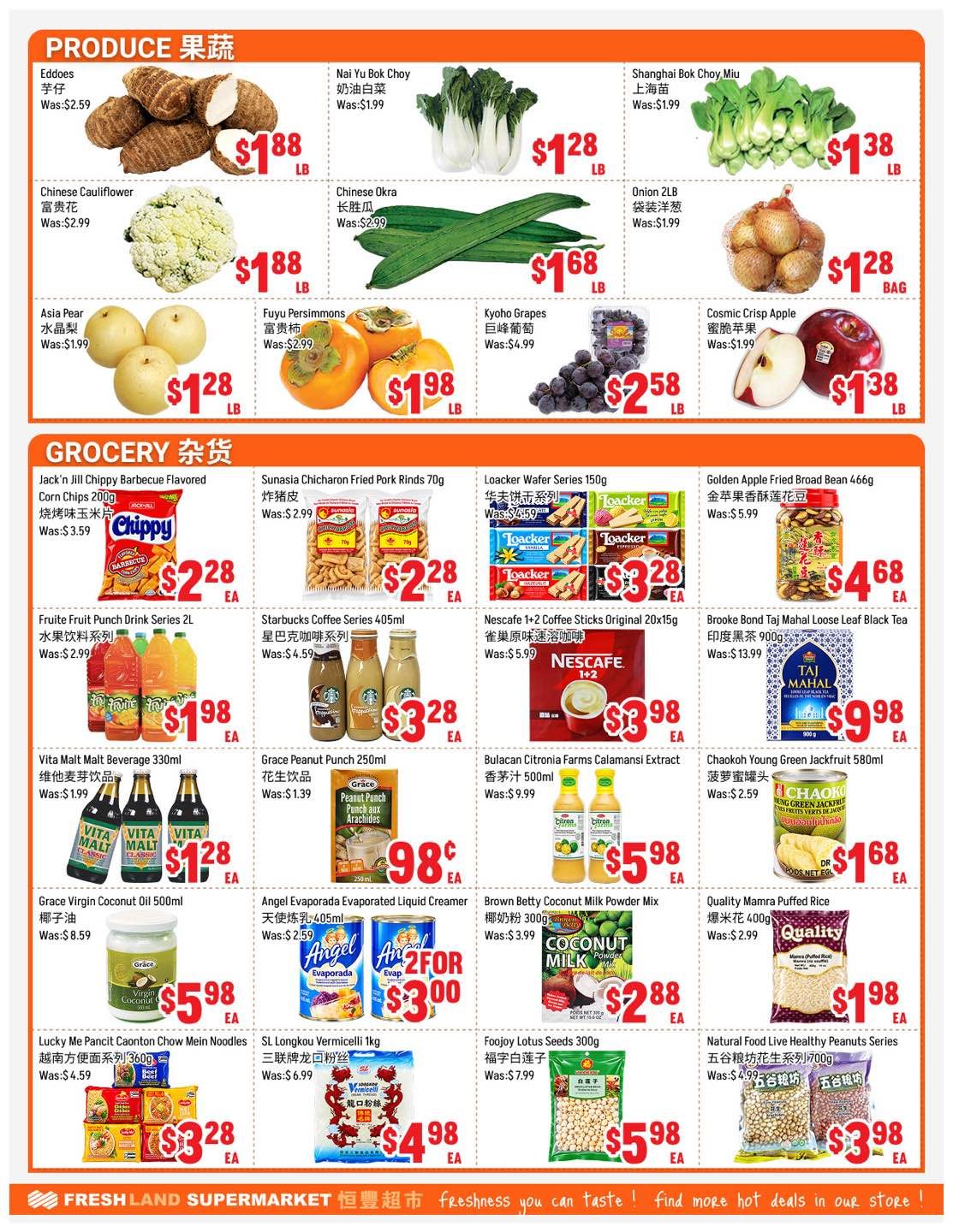FreshLand Supermarket Flyer October 16 to 22