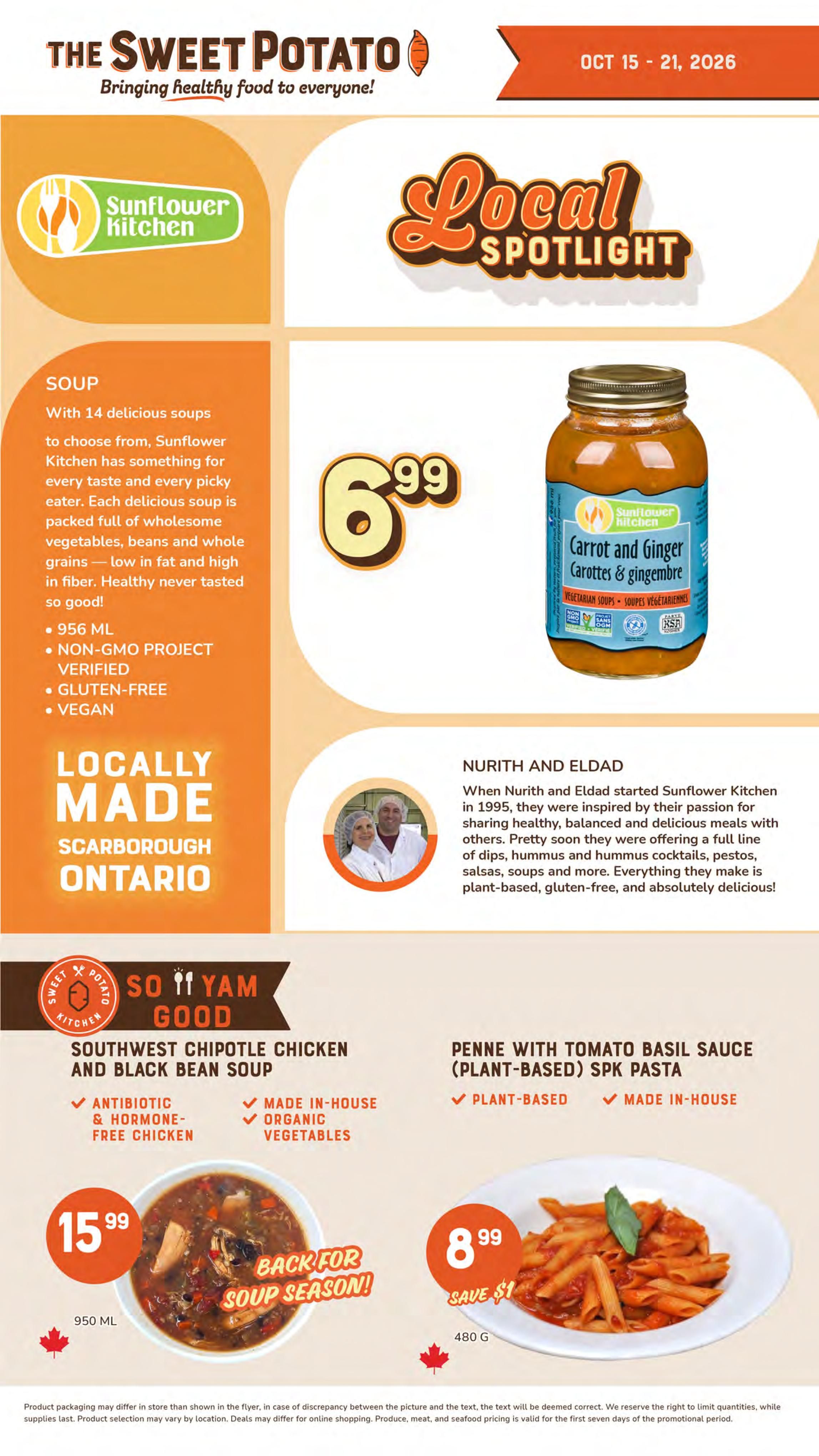 The Sweet Potato Flyer October 16 to 22