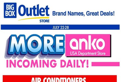 Big Box Outlet Store Flyer July 22 to 28