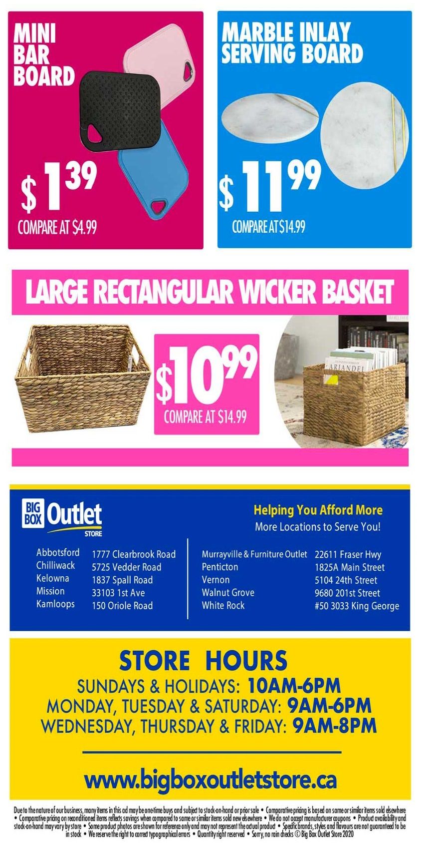 Big Box Outlet Store Flyer July 22 to 28
