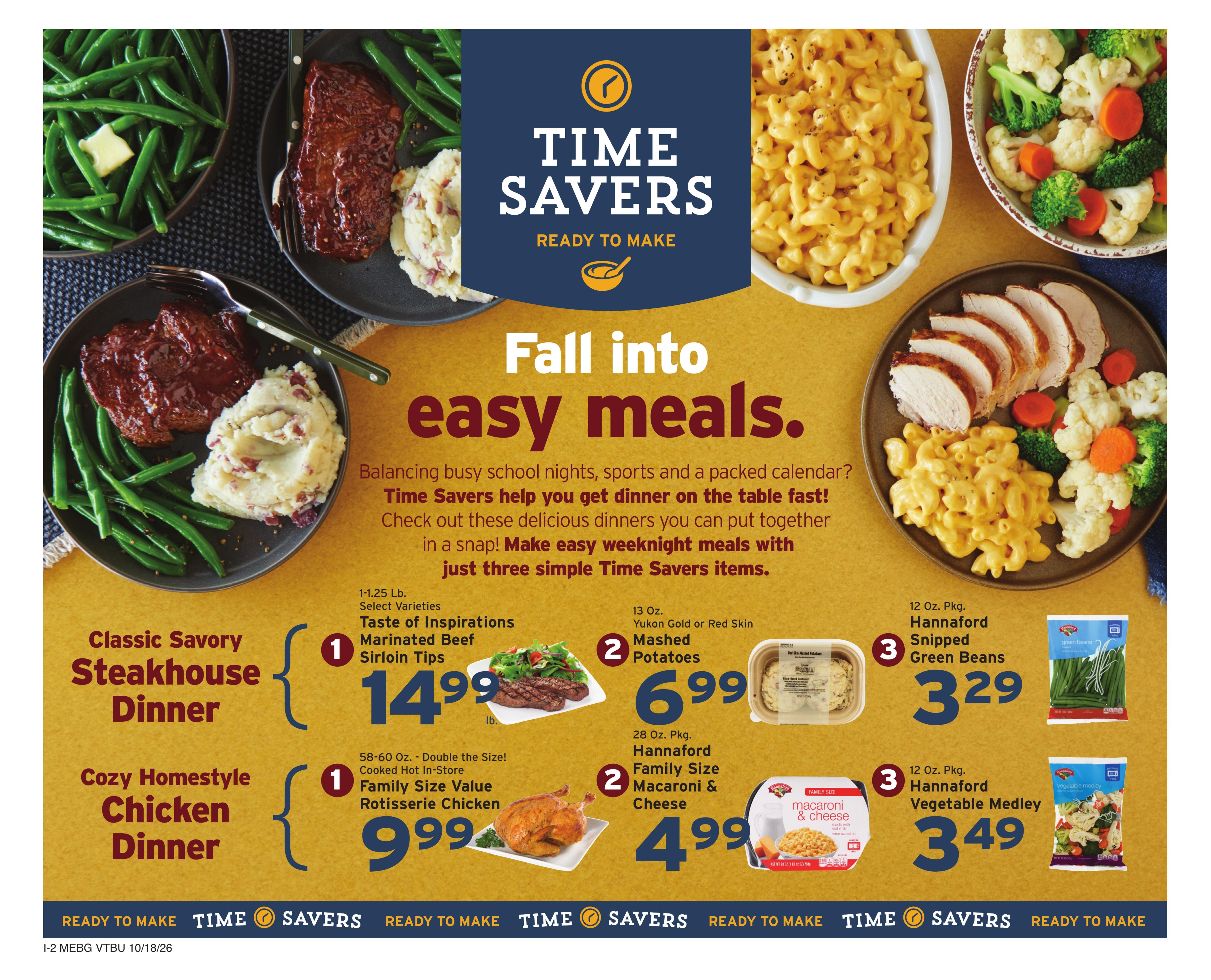 Hannaford (Barre Area, VT) Week 43 Flyer for Flipp Weekly Ad October 18 - 24, 2026