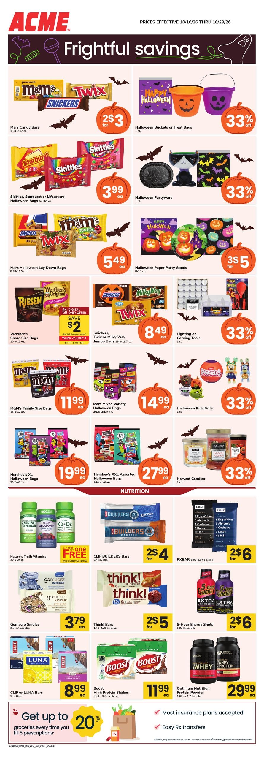 Acme Markets (Beverly Area, NJ) Health, Home & Beauty Weekly Ad October 16 - 29, 2026