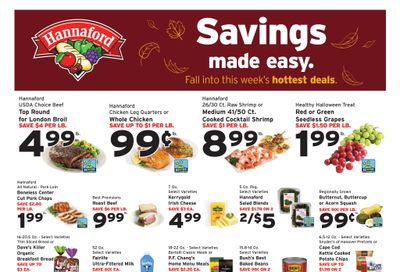 Hannaford (Augusta Area, ME) Week 43 Flyer for Flipp Weekly Ad October 18 - 24, 2026