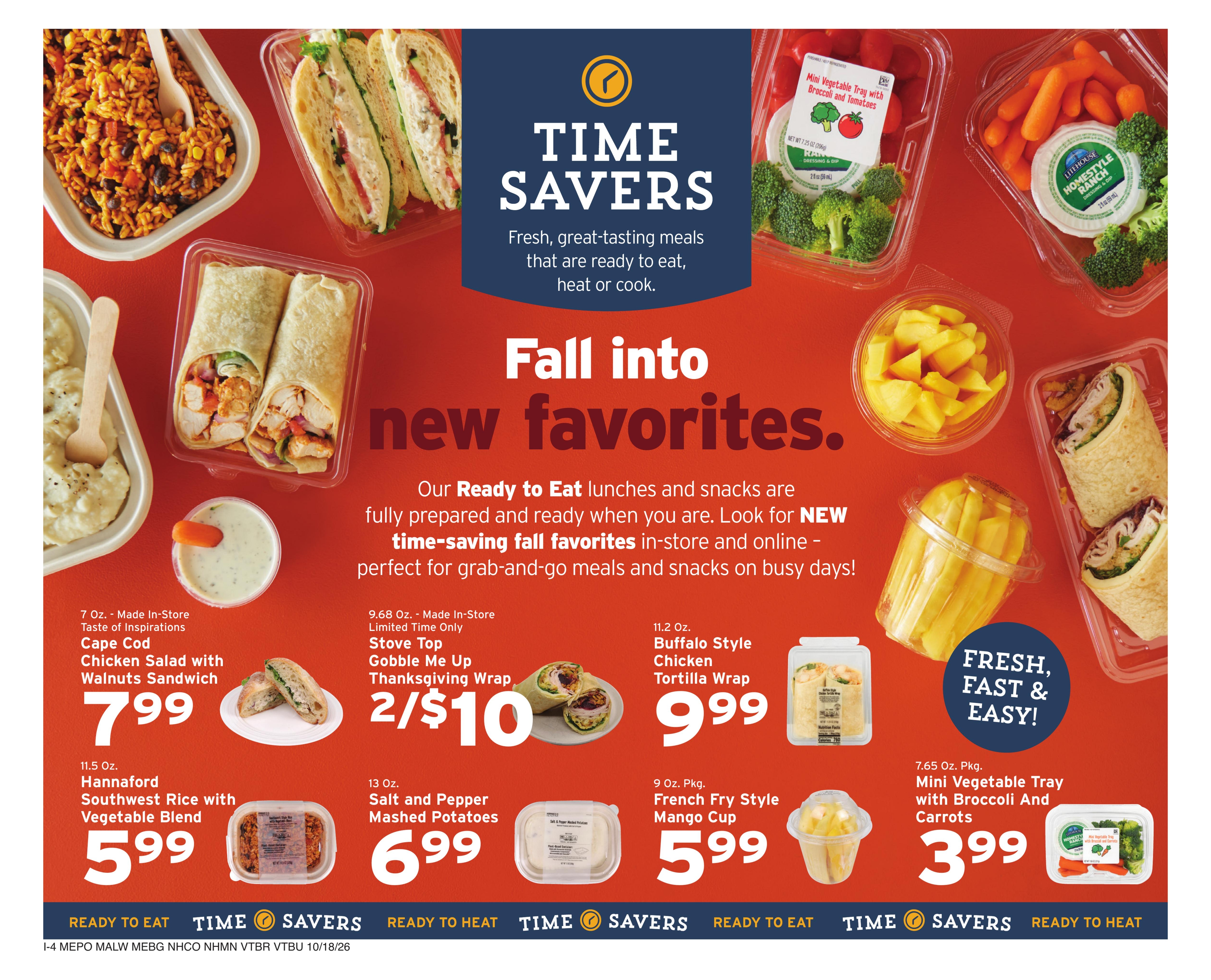 Hannaford (Augusta Area, ME) Week 43 Flyer for Flipp Weekly Ad October 18 - 24, 2026