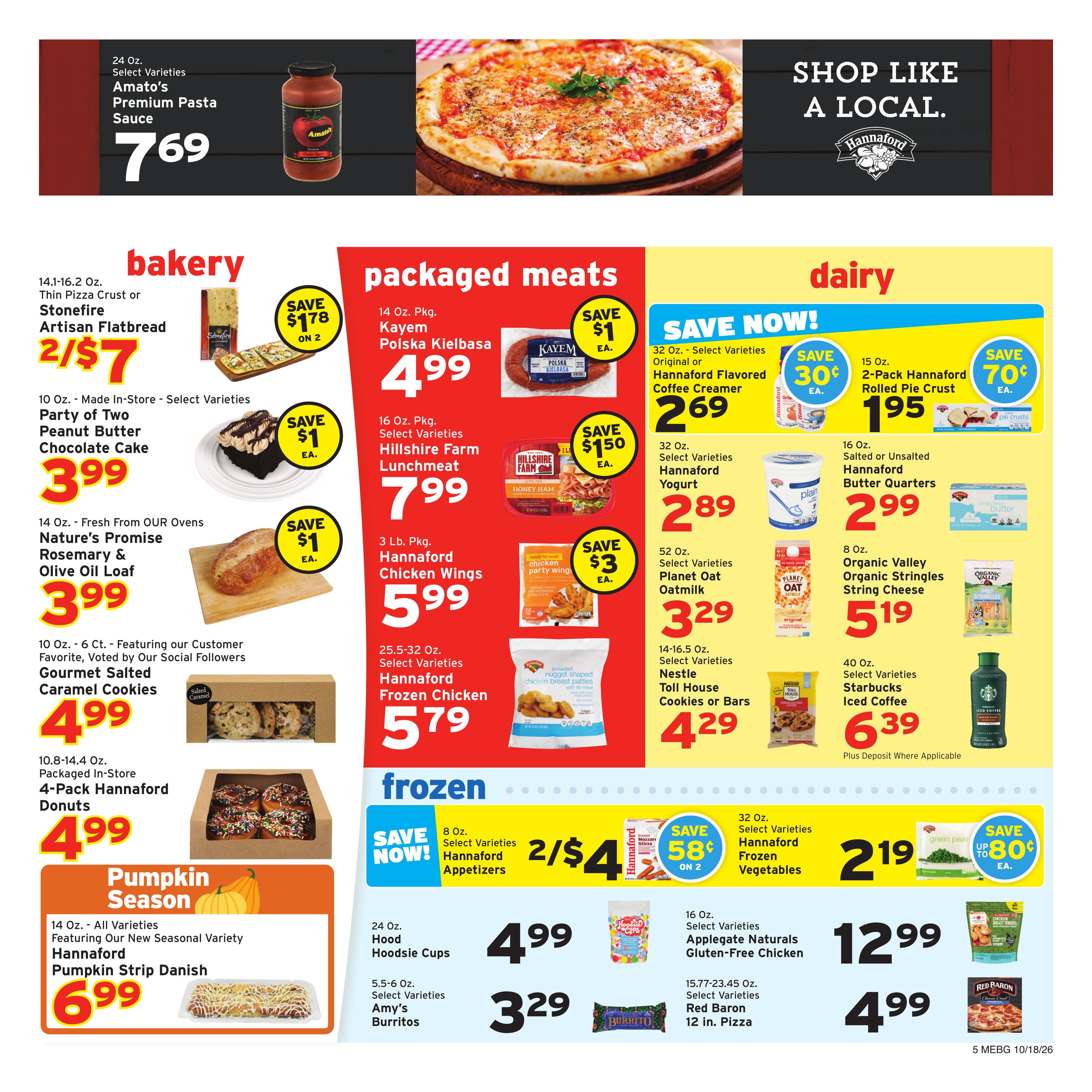 Hannaford (Augusta Area, ME) Week 43 Flyer for Flipp Weekly Ad October 18 - 24, 2026