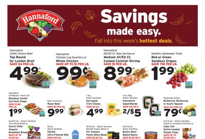 Hannaford (Athol Area, MA) Week 43 Flyer for Flipp Weekly Ad October 18 - 24, 2026