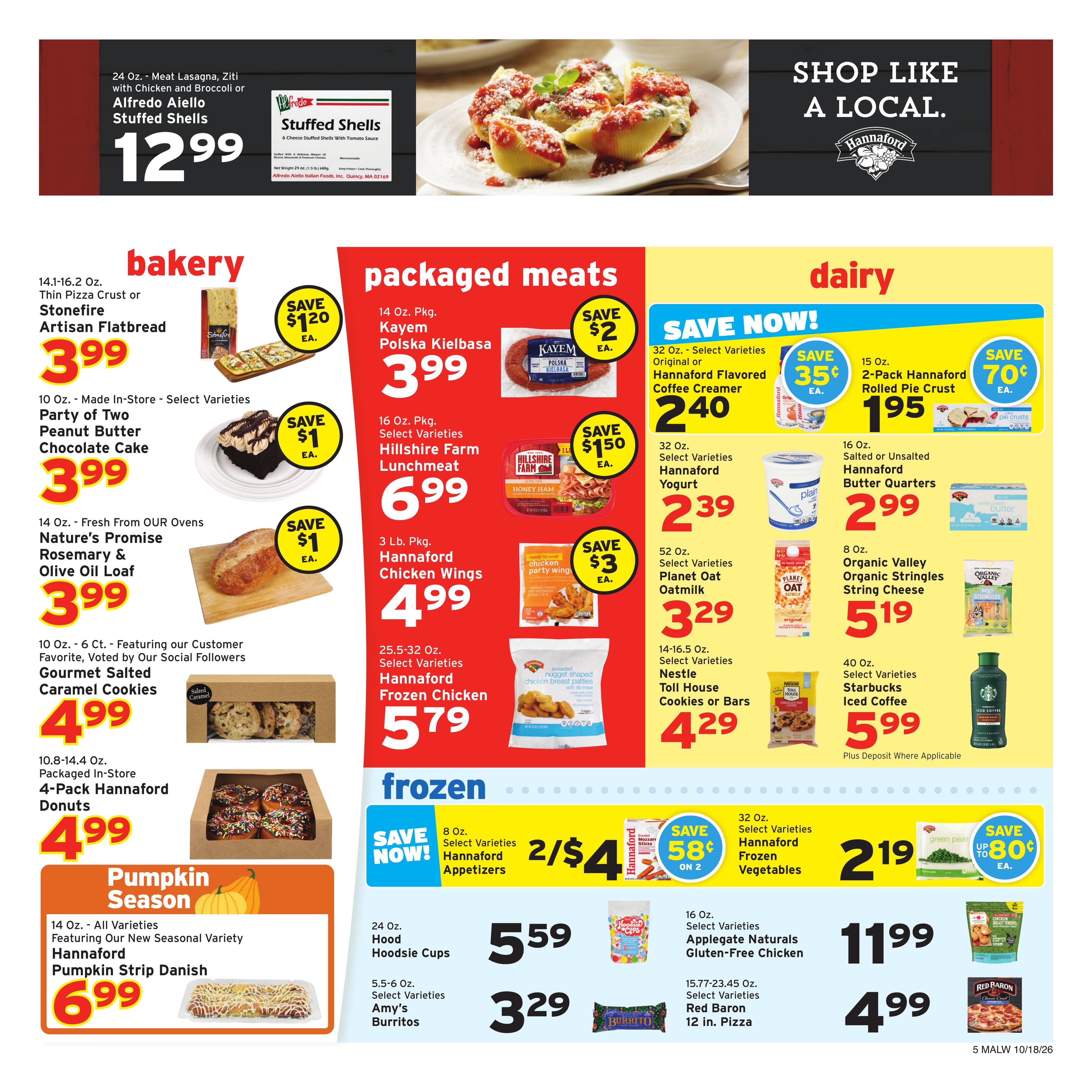 Hannaford (Athol Area, MA) Week 43 Flyer for Flipp Weekly Ad October 18 - 24, 2026