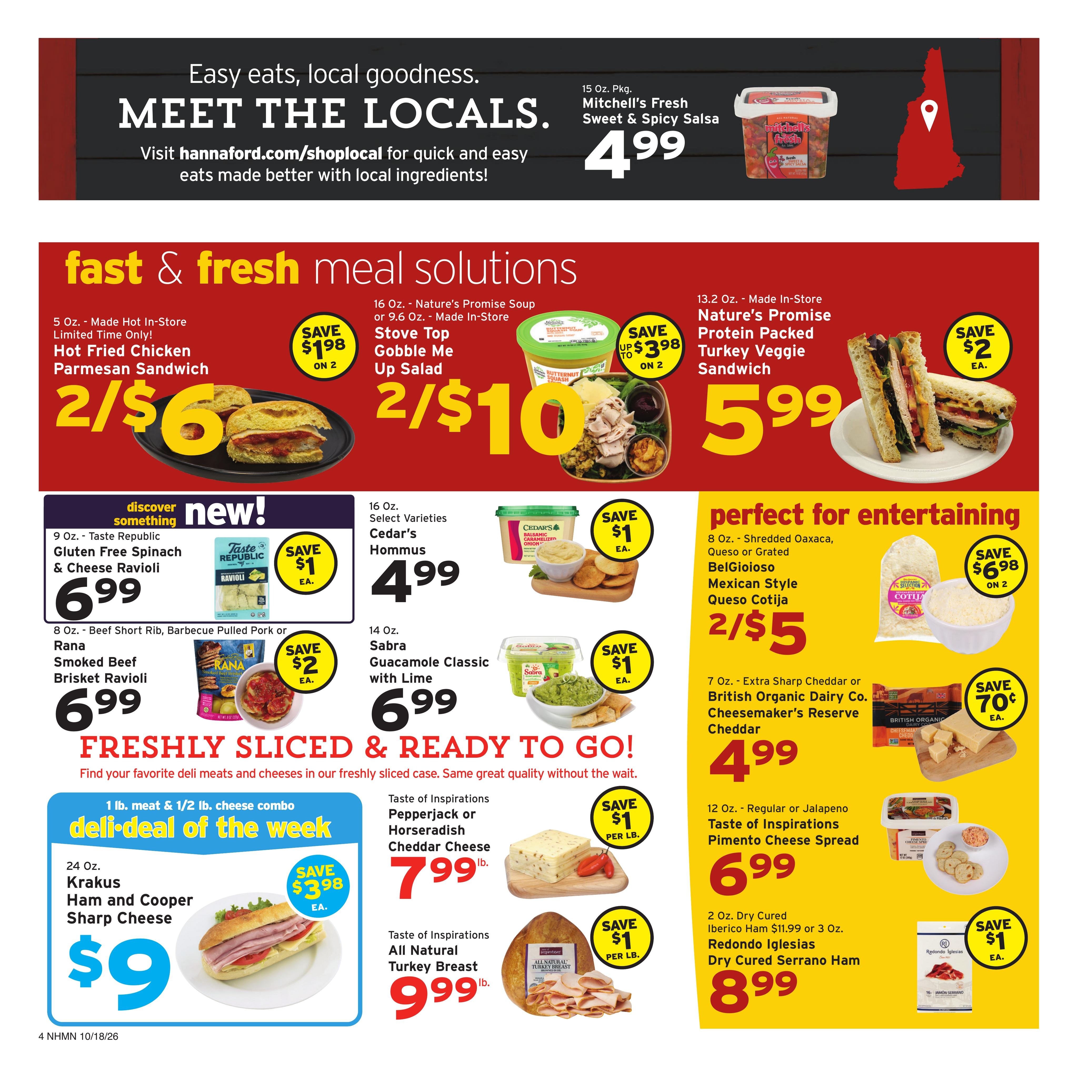 Hannaford (Concord Area, NH) Week 43 Flyer for Flipp Weekly Ad October 18 - 24, 2026