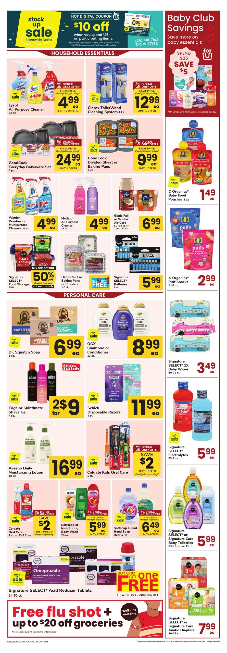 Acme Markets (Dover Area, DE) Health, Home & Beauty Weekly Ad October 16 - 29, 2026
